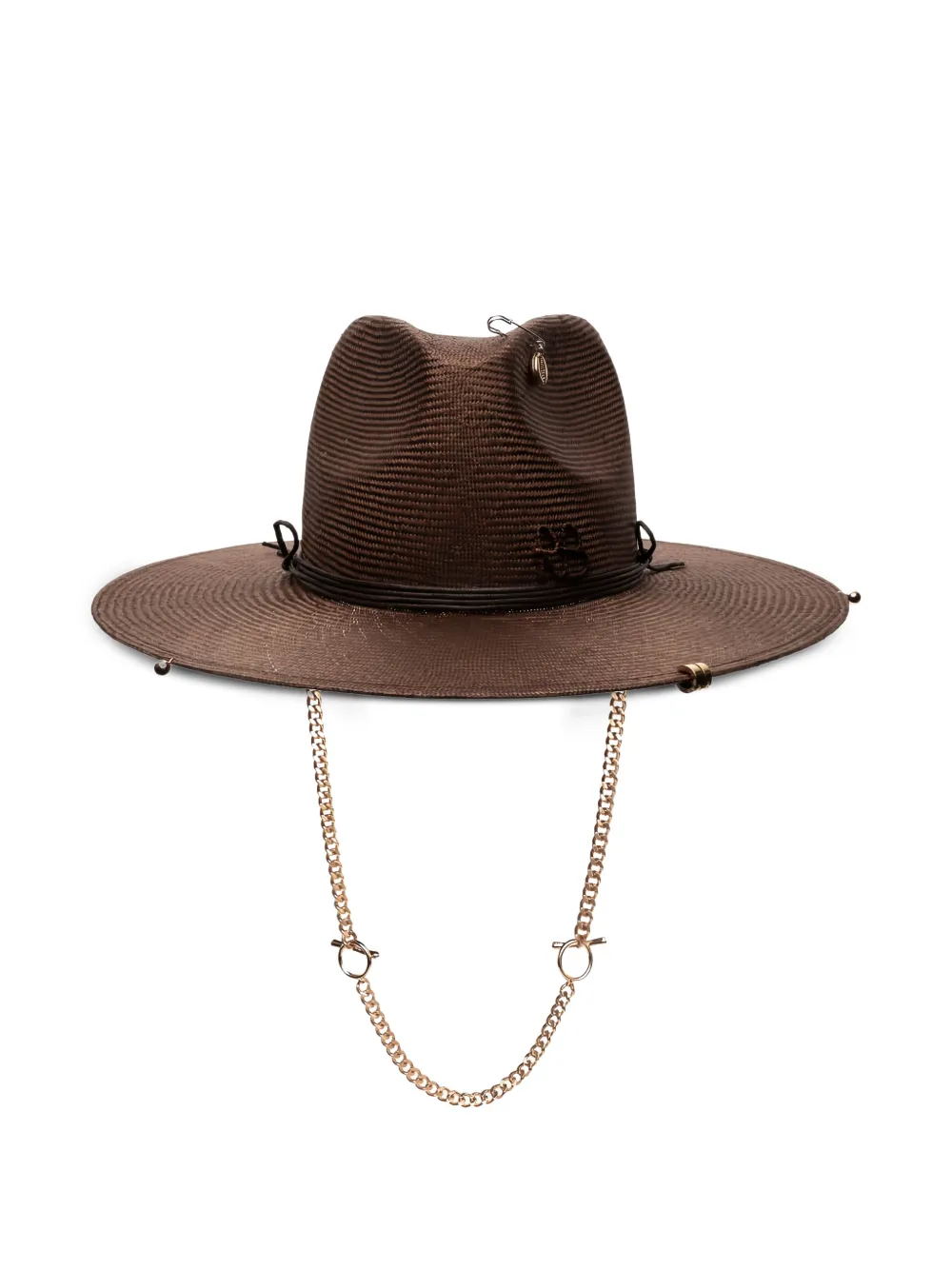 Ruslan Baginskiy Fedora con catena - Marrone
