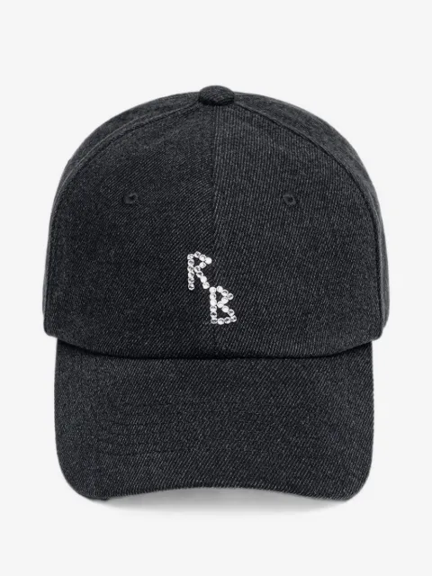 Ruslan Baginskiy crystal-embroidered denim baseball cap