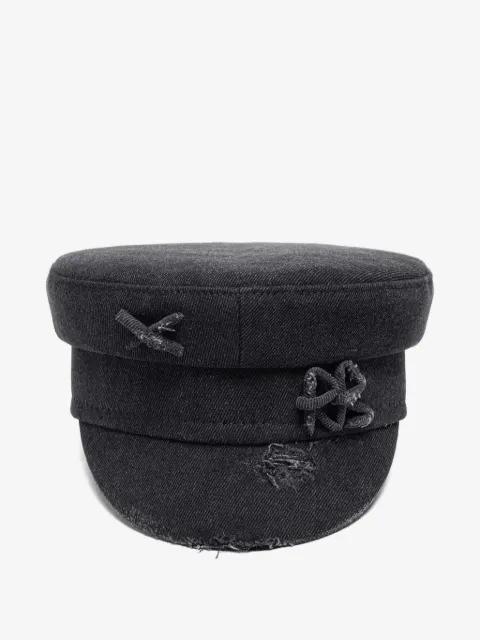 Ruslan Baginskiy  Baker Boy distressed-denim cap
