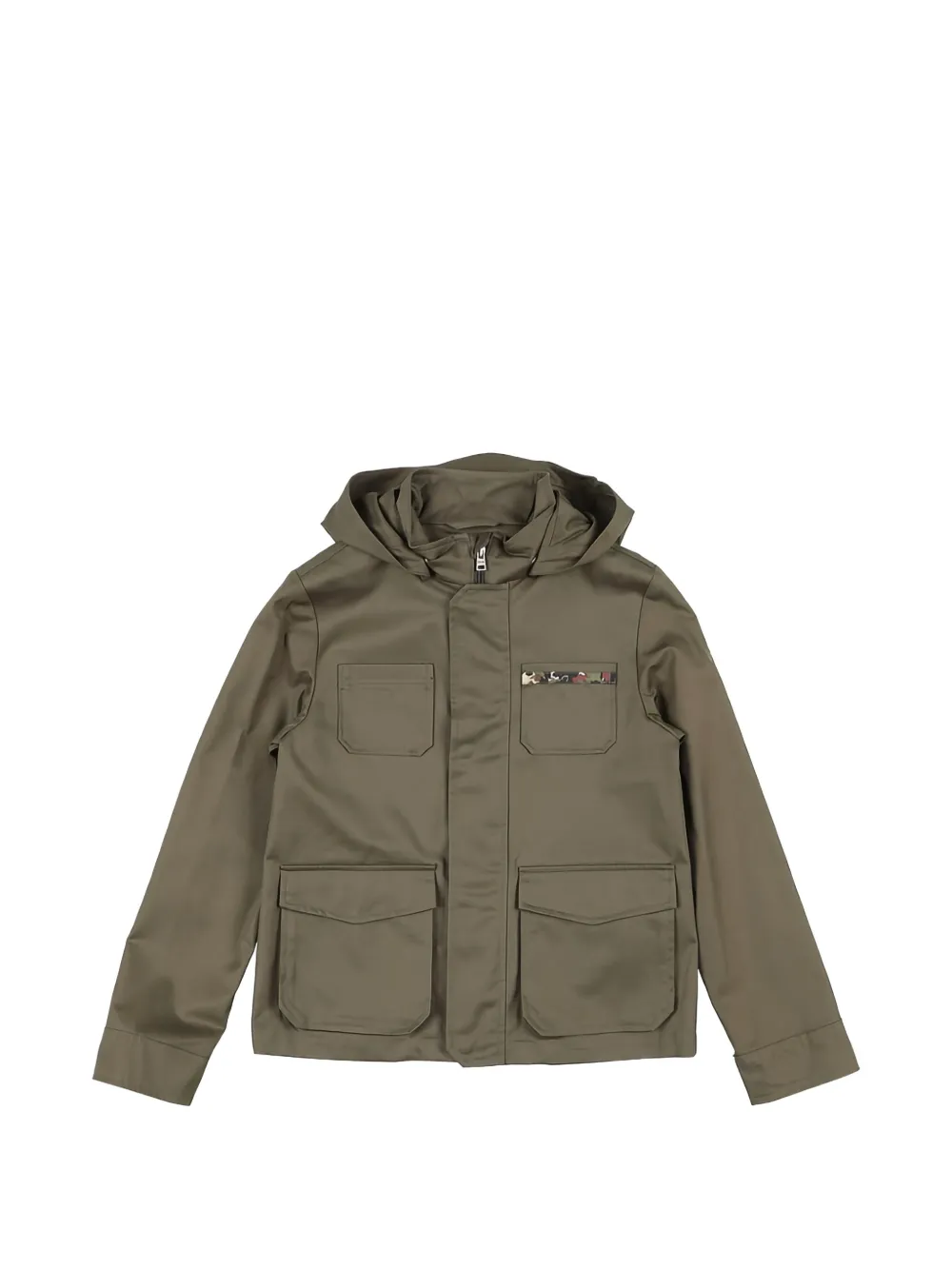 Herno Kids multi-pocket hooded jacket - Grün