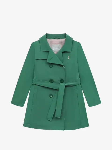 Herno Kids double-breasted belted coat