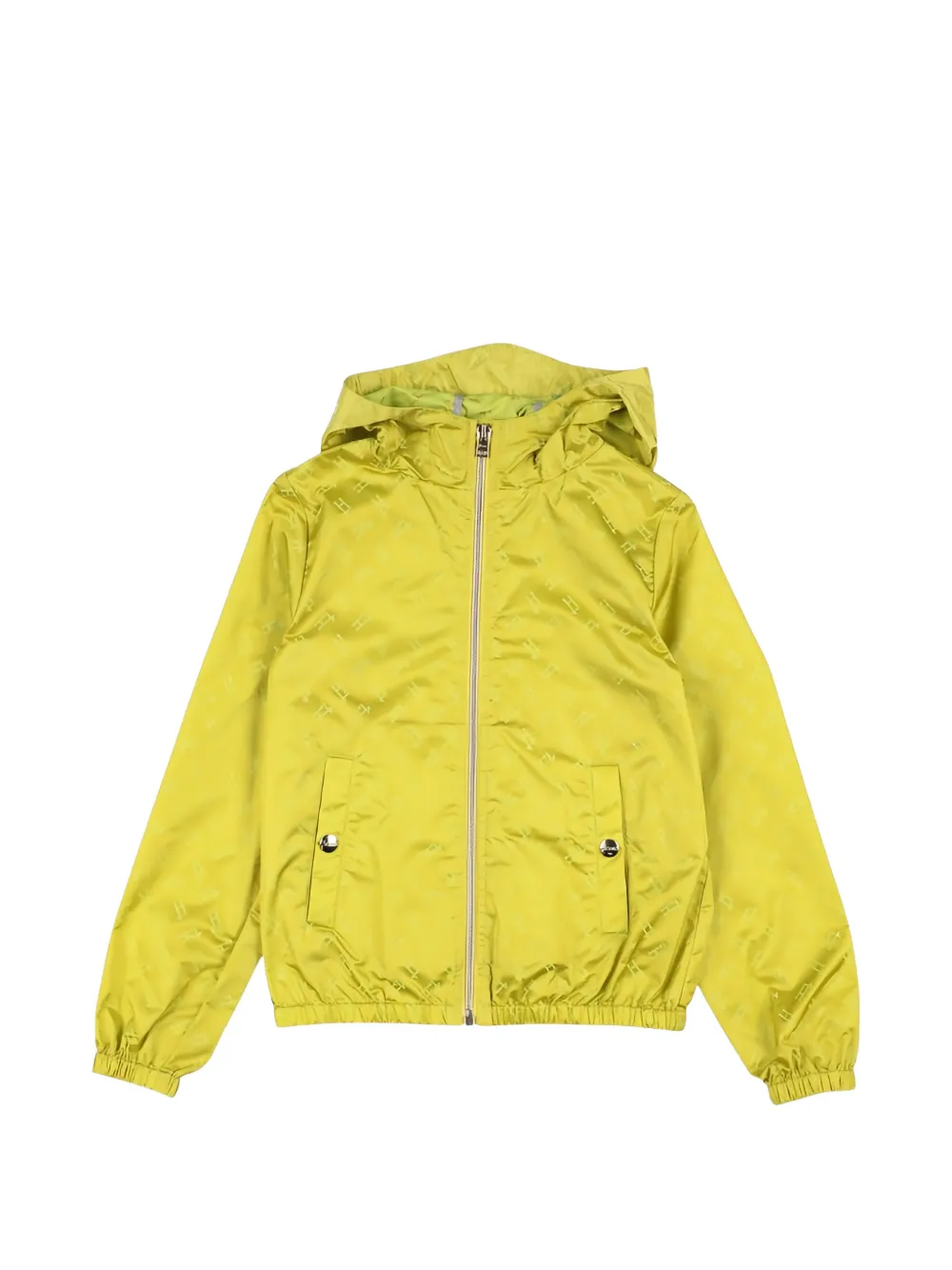 Herno Kids veste à capuche et motif monogrammé - Jaune