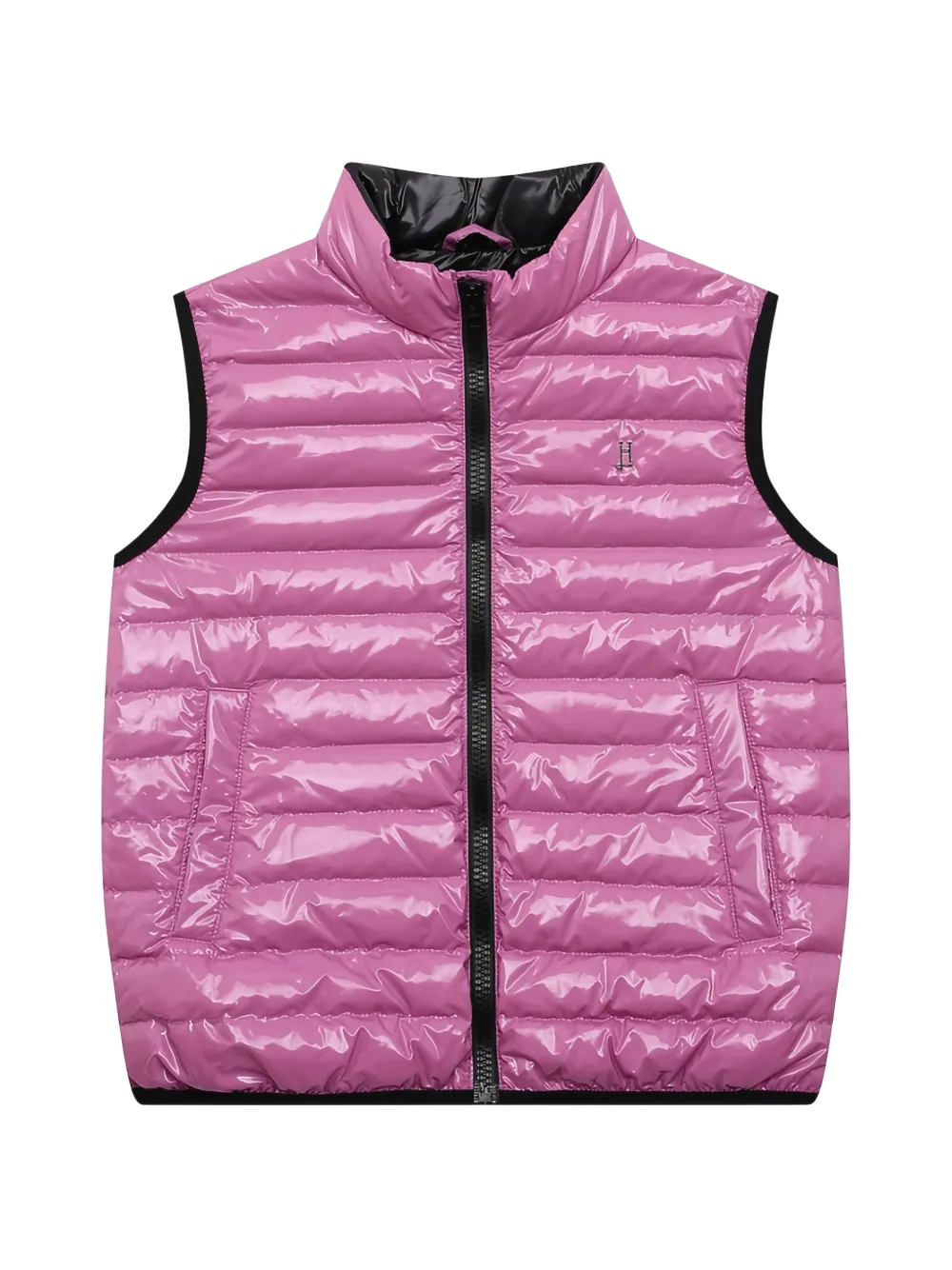 Herno Kids quilted glossy vest jacket - Rosa