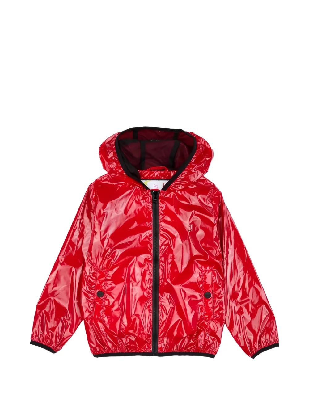 Herno Kids Regenjas met capuchon Rood