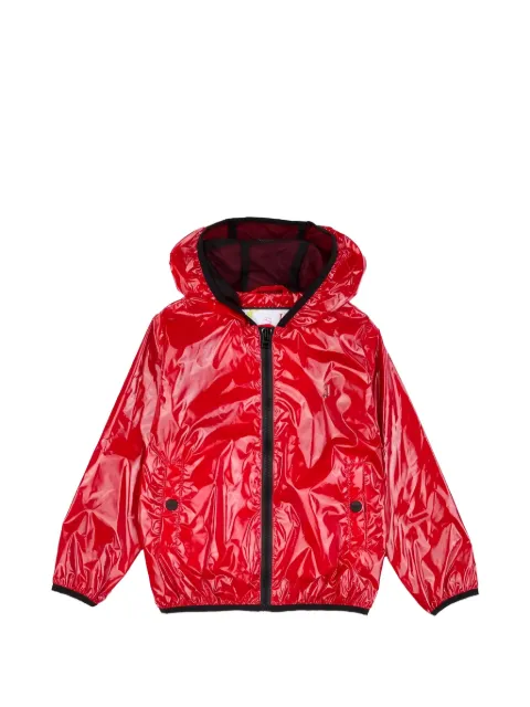 Herno Kids hooded zip-up rain jacket