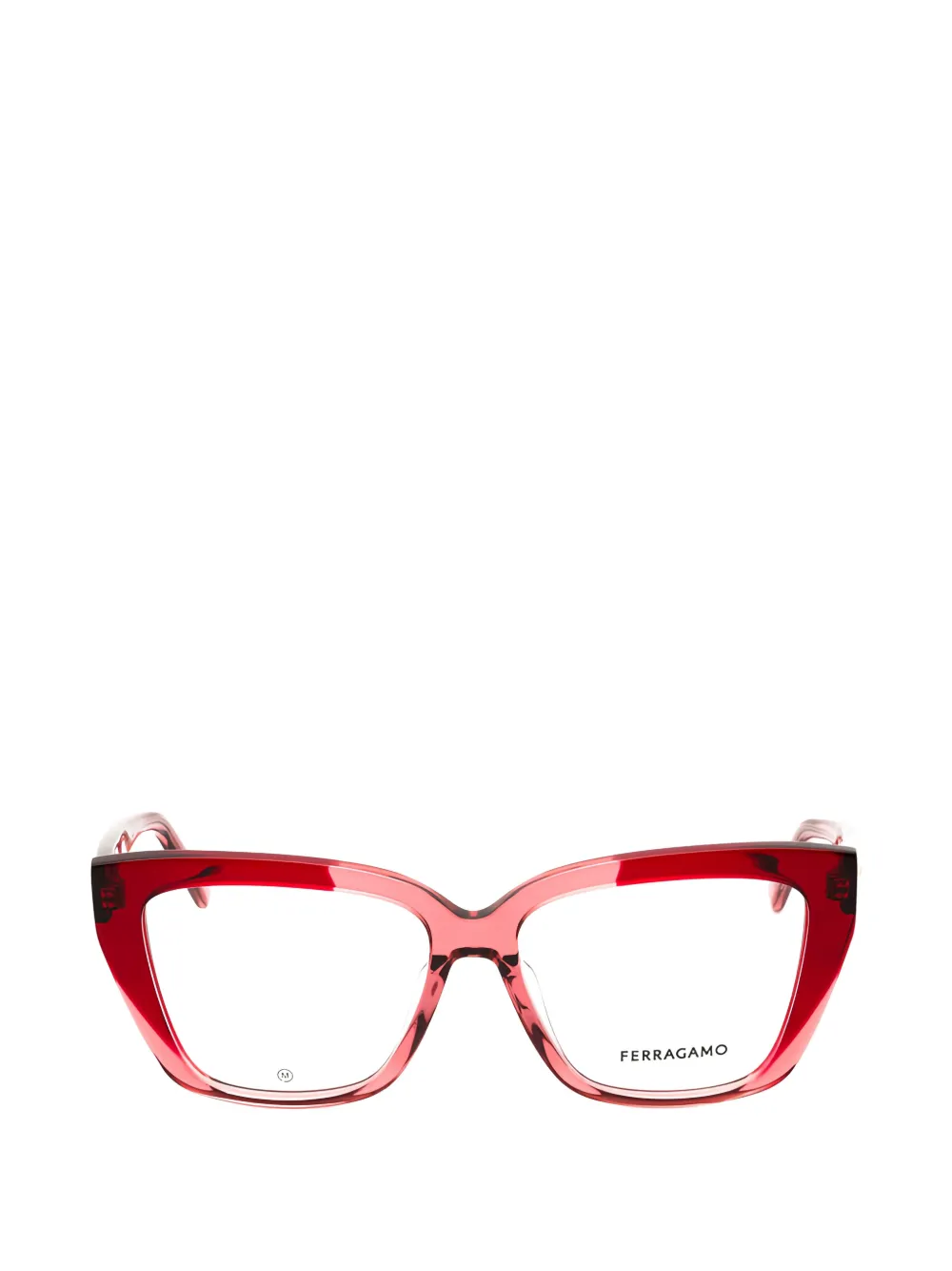 Ferragamo cat-eye full rim glasses - Rosso