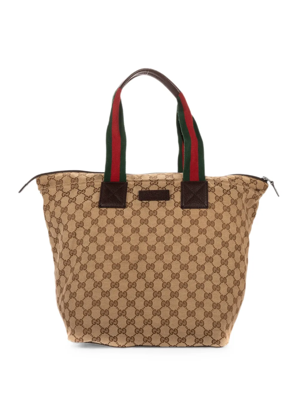 Gucci Pre-Owned GG Supreme Web tote bag - Nude