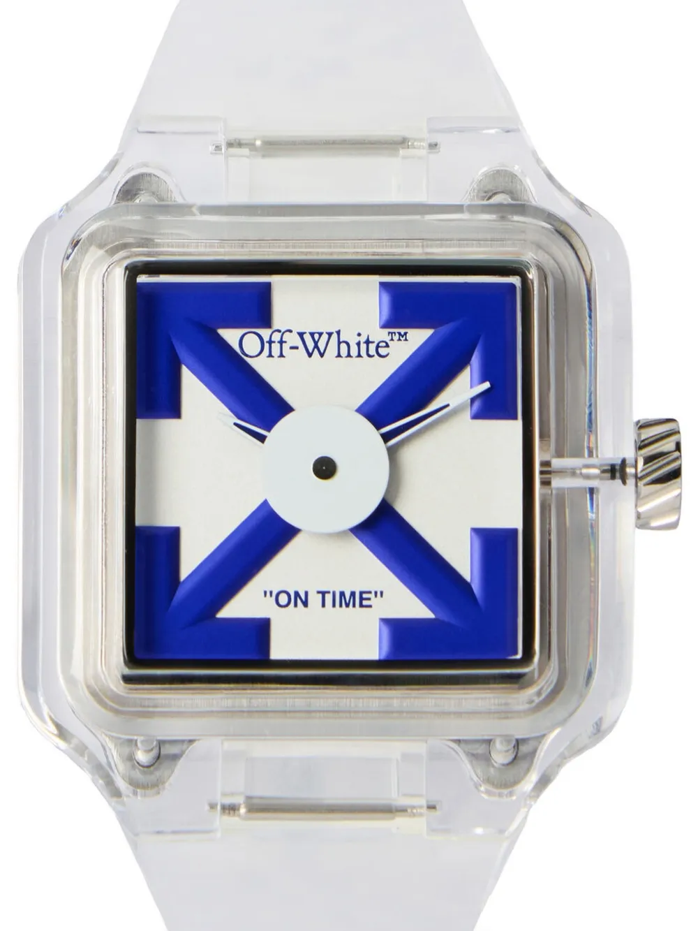 【極美品】 off-white PROTO 01 / WHT BLU 腕時計 Off-White Proto 01 スクエア 45mm 腕時計 | ブルー | FARFETCH JP