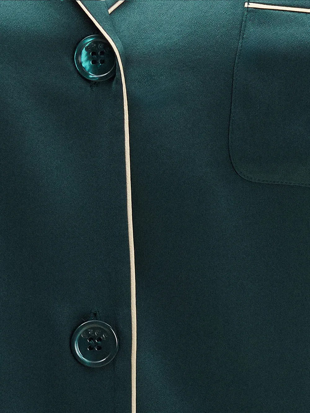 ERES Gala blousejurk met afwerking Groen