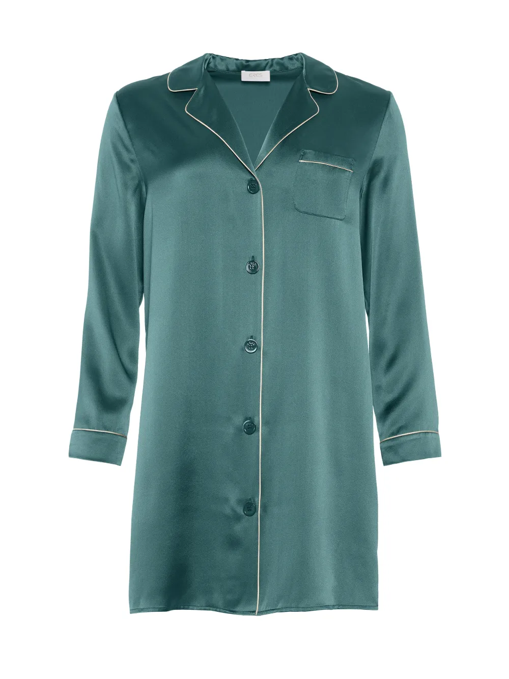 ERES Gala piping-detail shirt dress - Grün