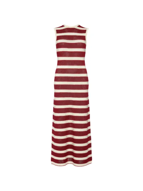 ERES robe longue rayée Régulière à dos ouvert