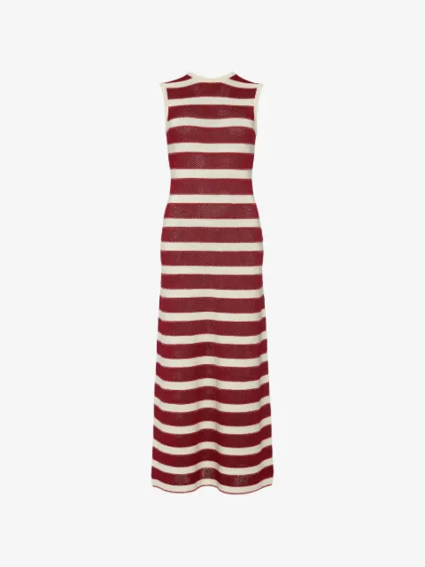 ERES Régulière striped open-back maxi dress