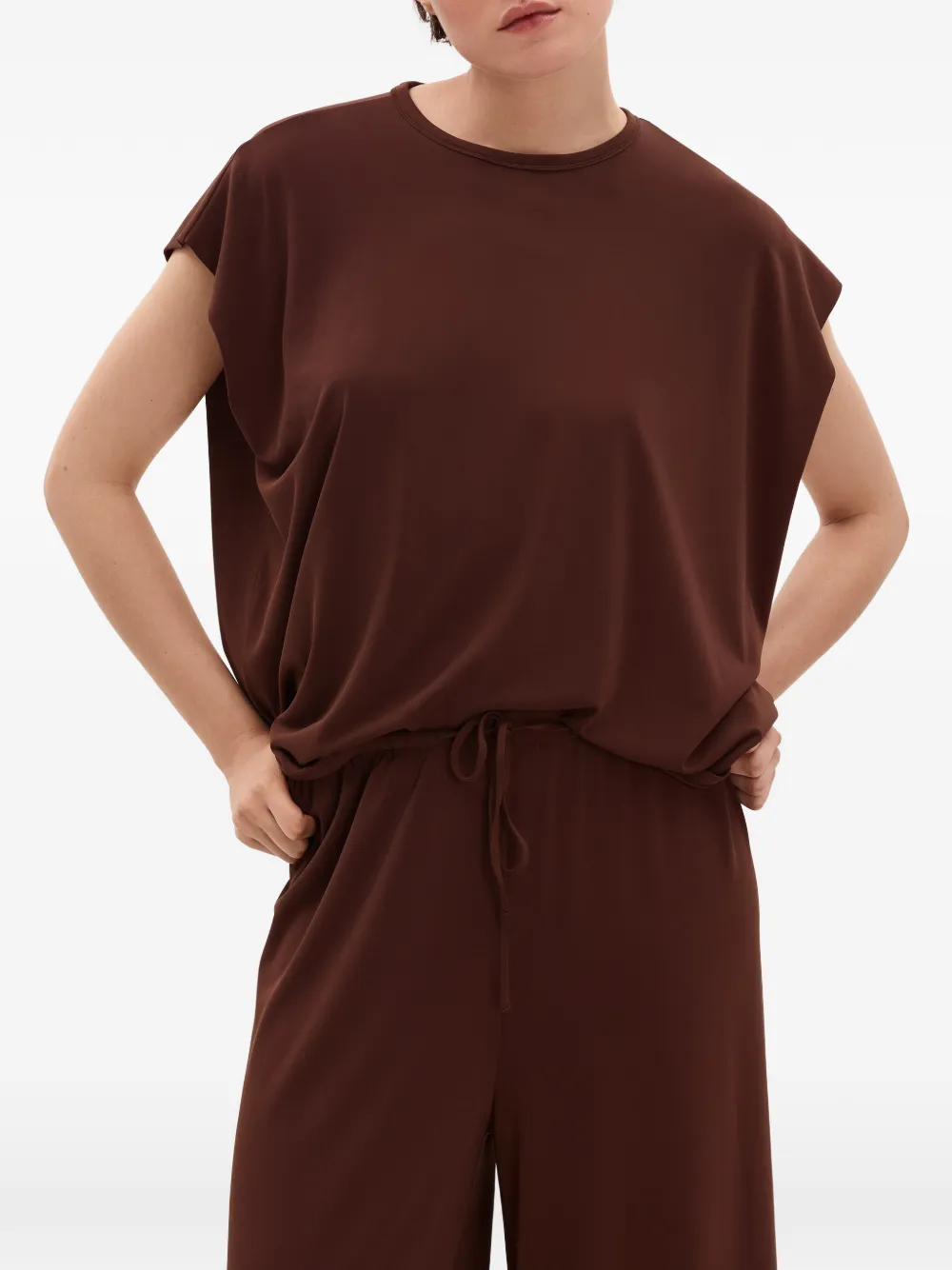 ERES Maelle short-sleeve top Bruin