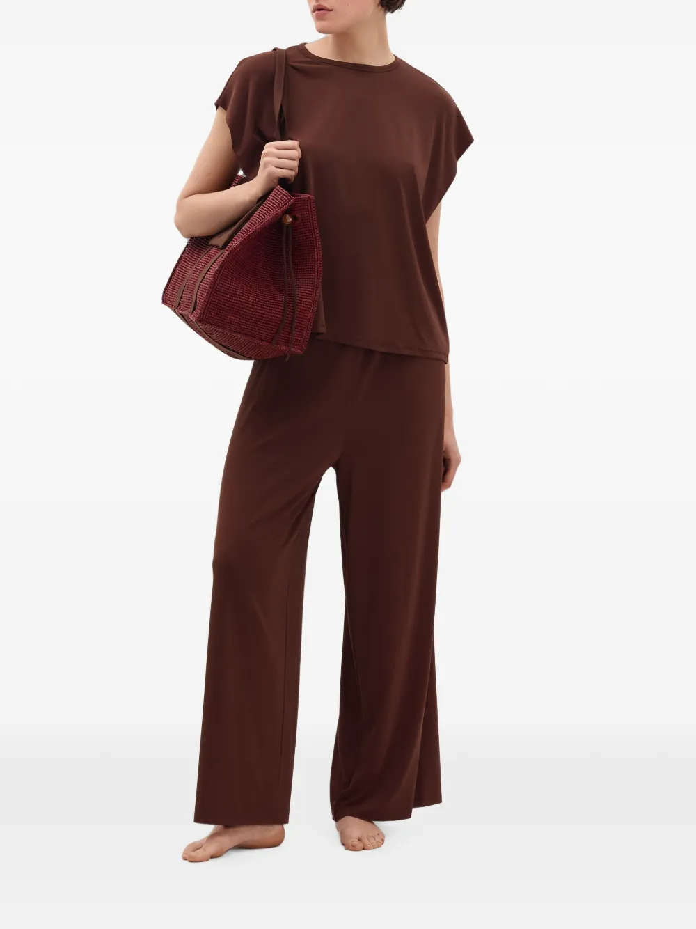 ERES Maelle short-sleeve top Bruin