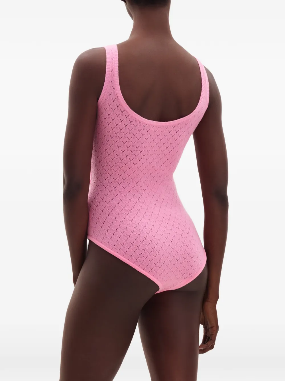 ERES Gourmandize pointelle gebreide body met knopen Roze