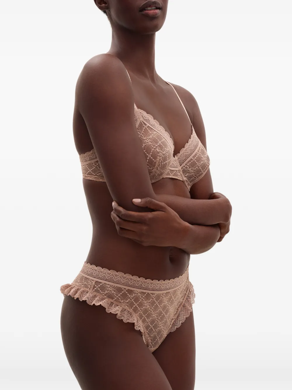 ERES Lili tanga met ruches Beige