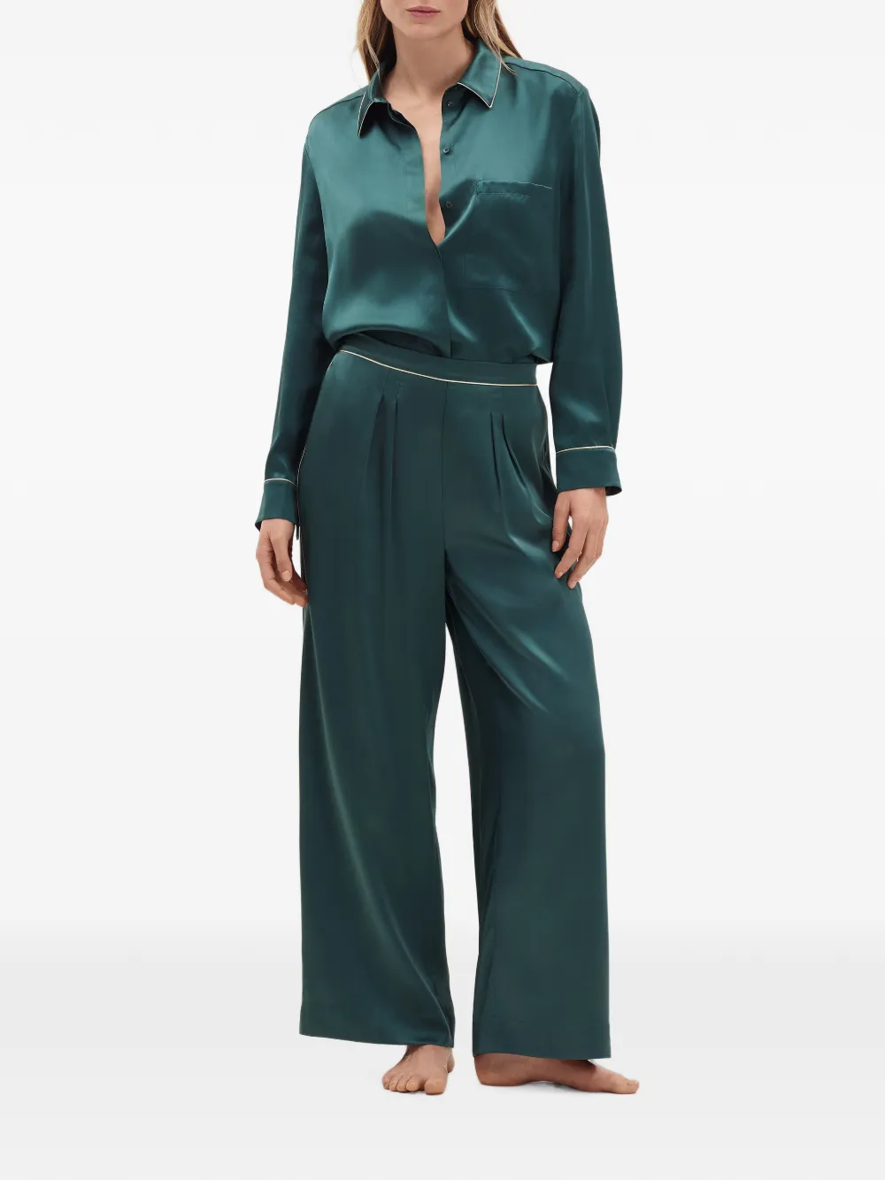 ERES Spotlight zijden blouse Groen