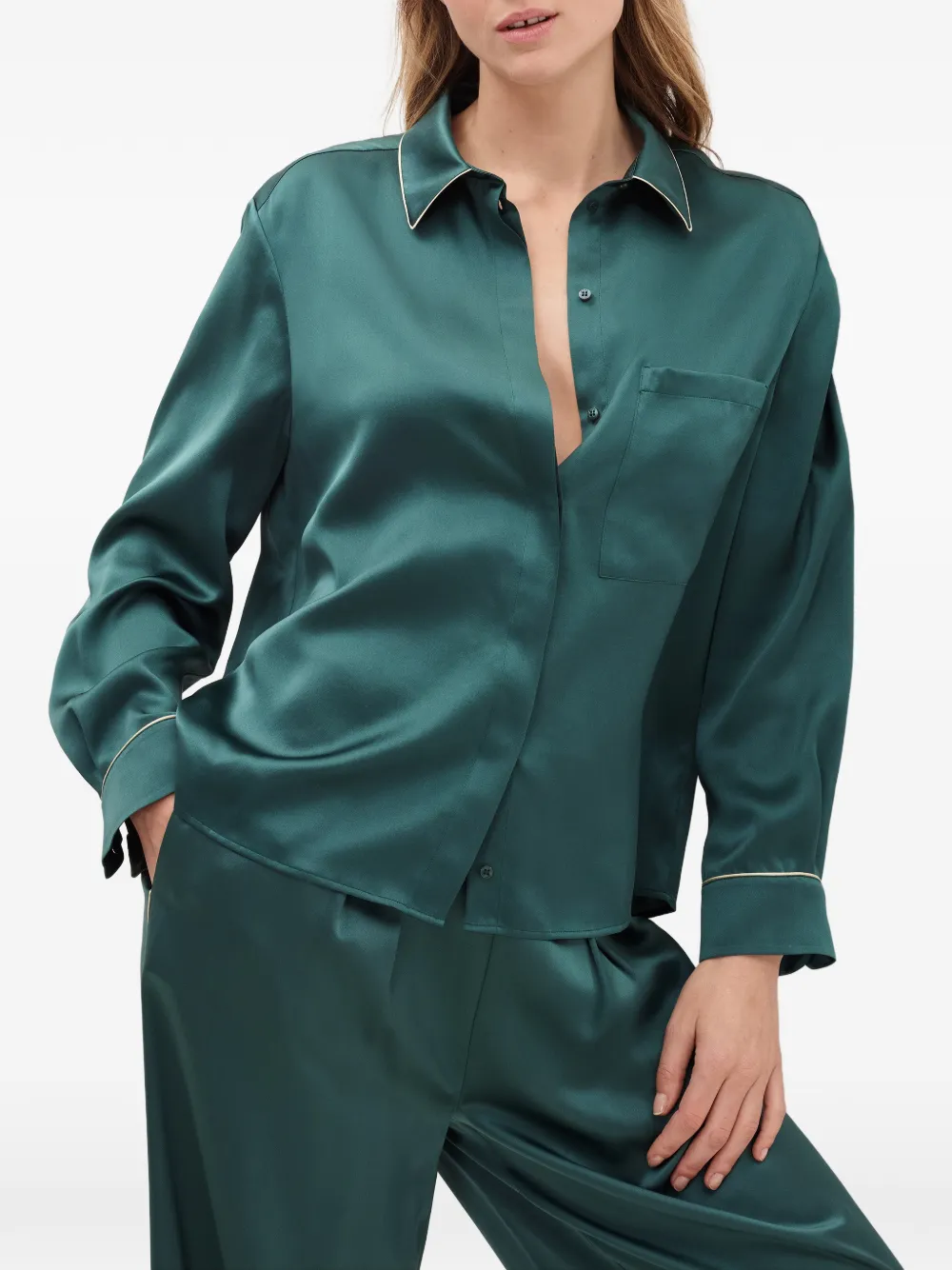 ERES Spotlight zijden blouse Groen