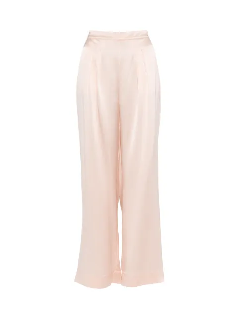 ERES pantalones Event de seda con pinzas