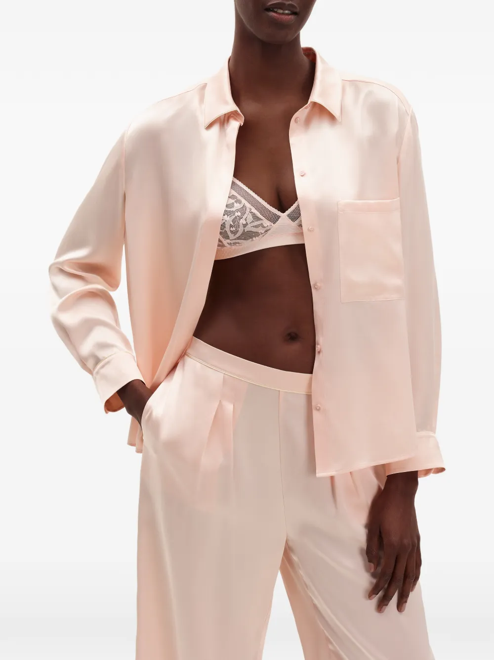 ERES Spotlight silk shirt Roze