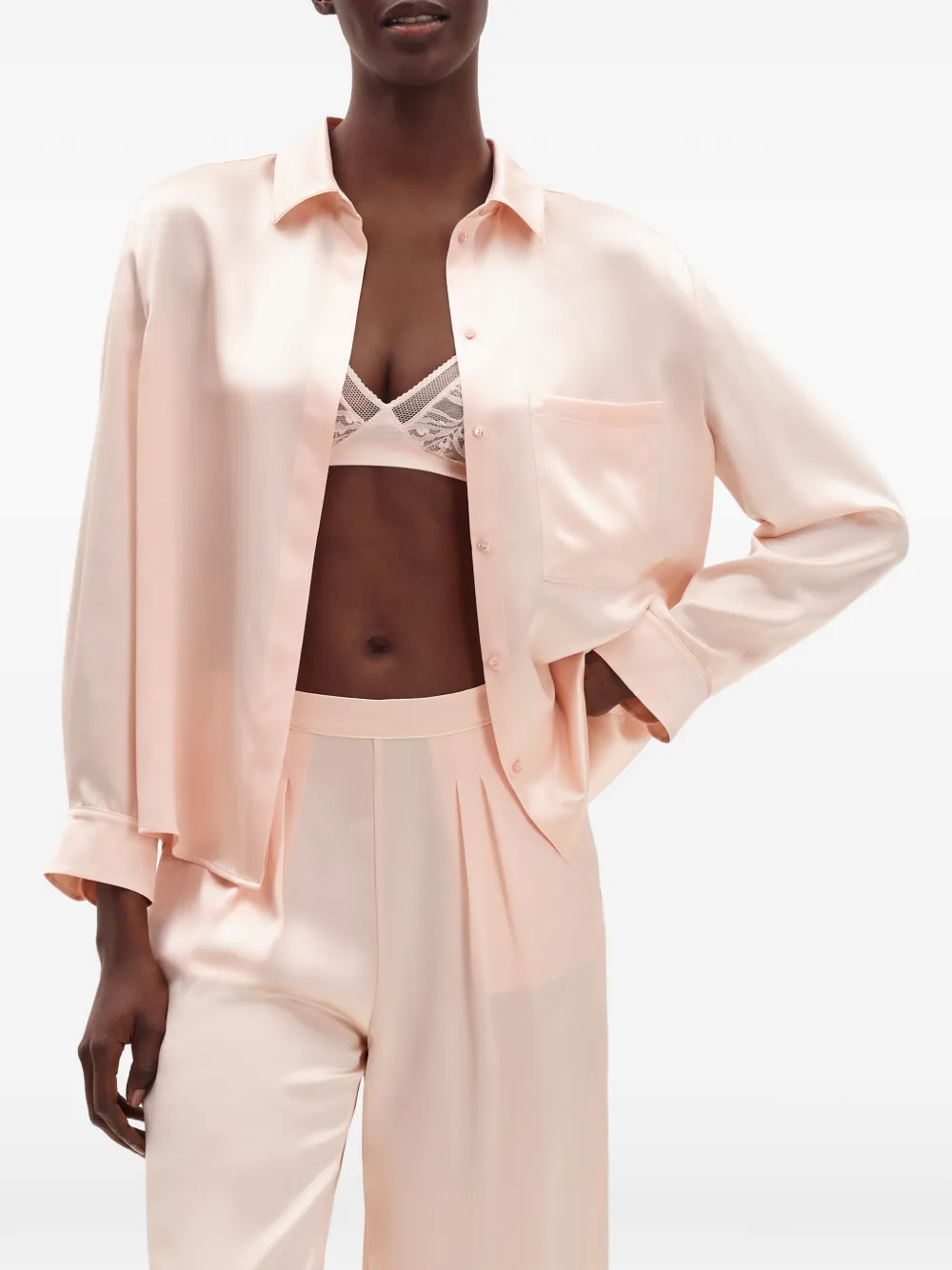 ERES Spotlight silk shirt Roze