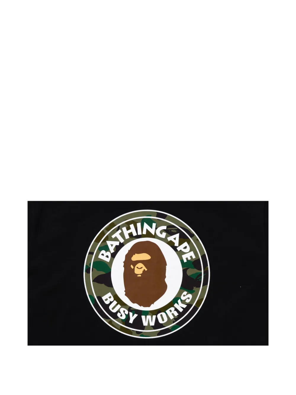 A BATHING APE T-shirt met print Zwart