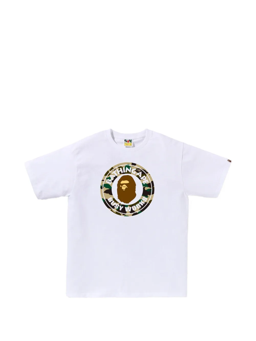 A BATHING APE Busy Works T-shirt met grafische print Wit