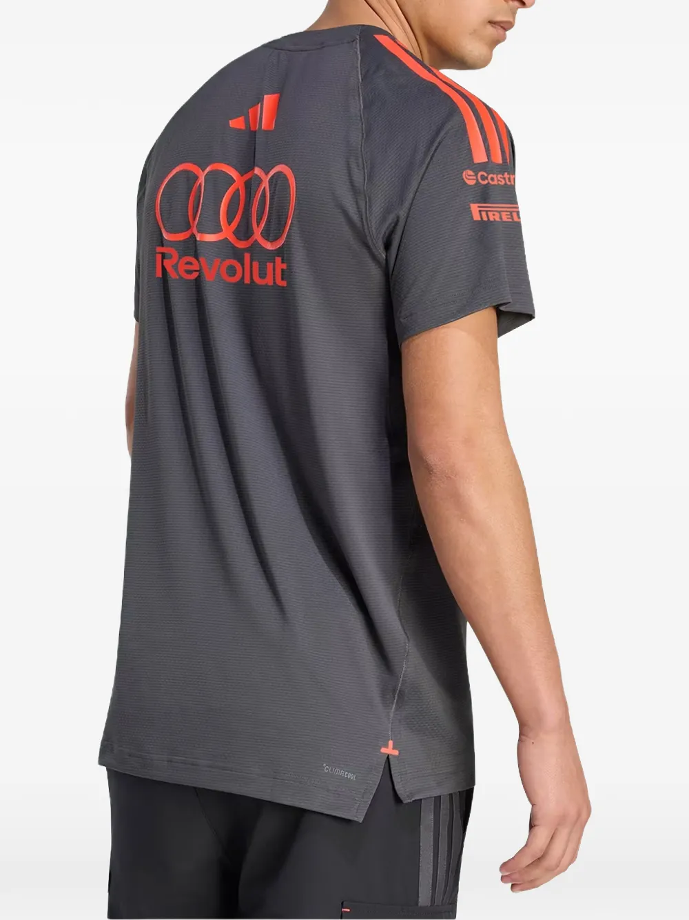 adidas x Audi x Revolut F1 Team Mechanics logo-print T-shirt Zwart
