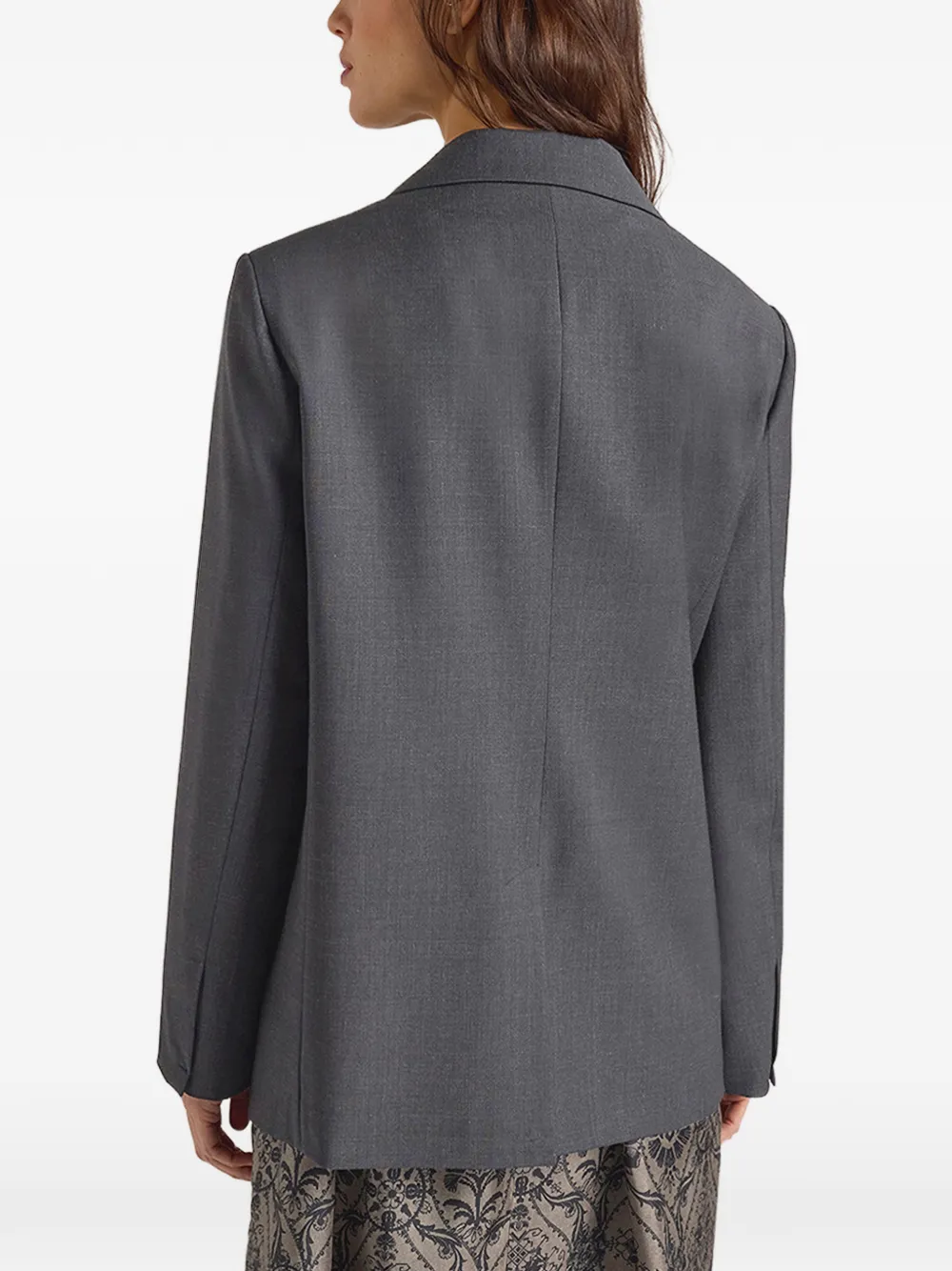 MOMONÌ Rosemary blazer met dubbele rij knopen Grijs