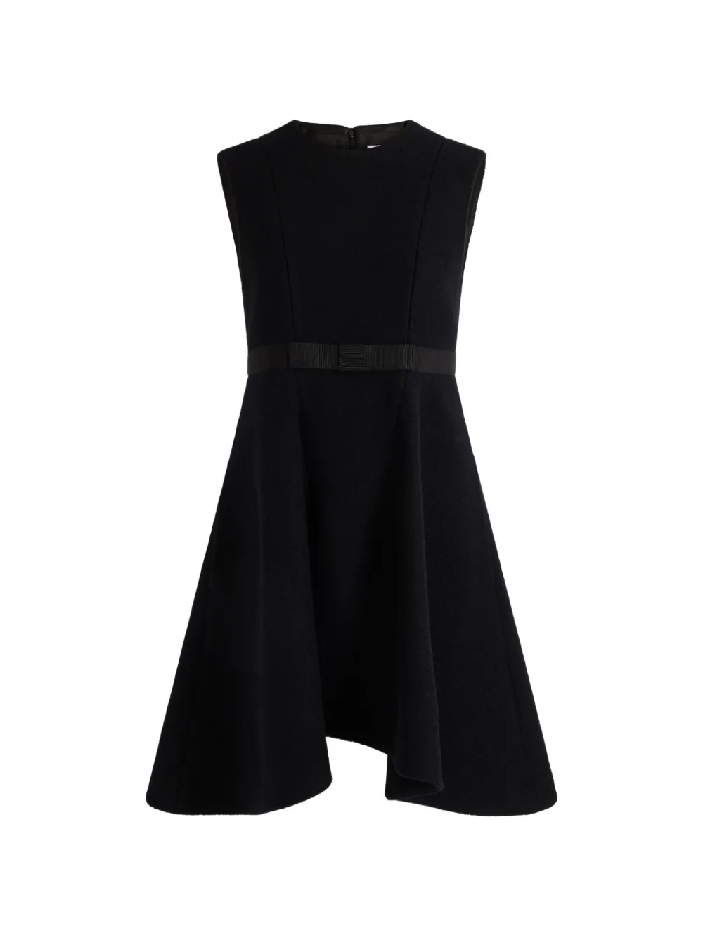 Patou midi handkerchief-hem belted dress - Nero