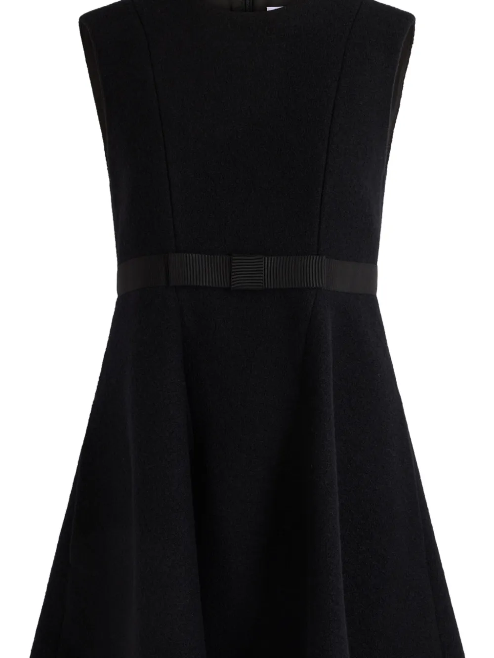 Patou Midi-jurk met zakdoek en ceintuur Zwart