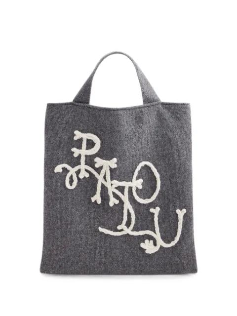 Patou cornelly logo-embroidered tote bag