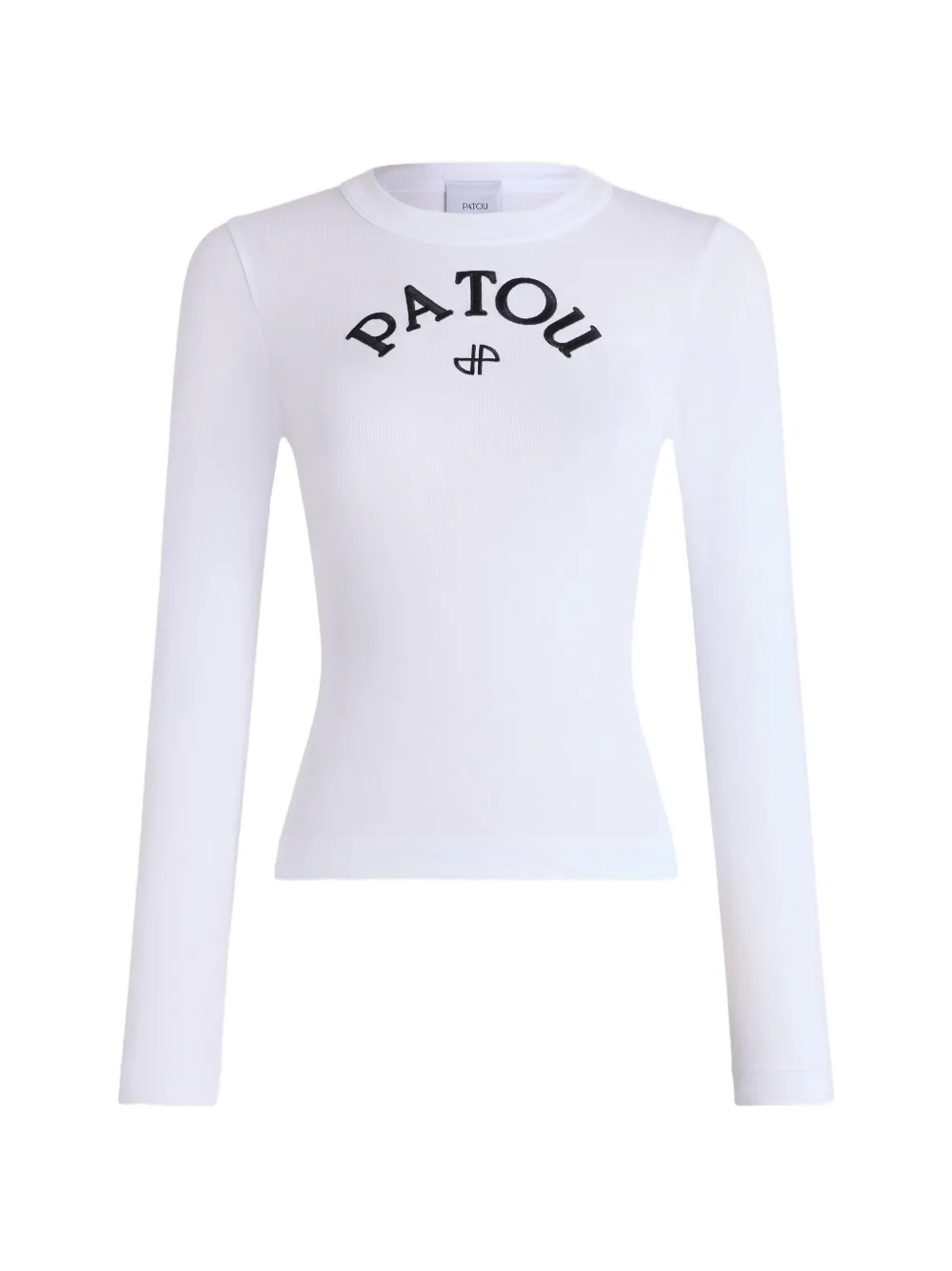 Patou T-shirt a maniche lunghe con logo - Bianco