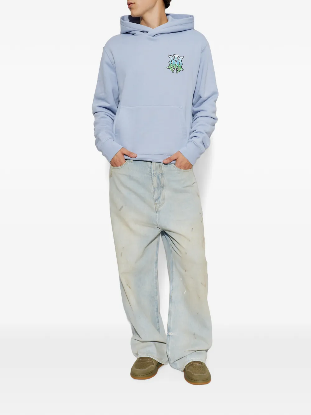 AMIRI MA Surf hoodie Blauw