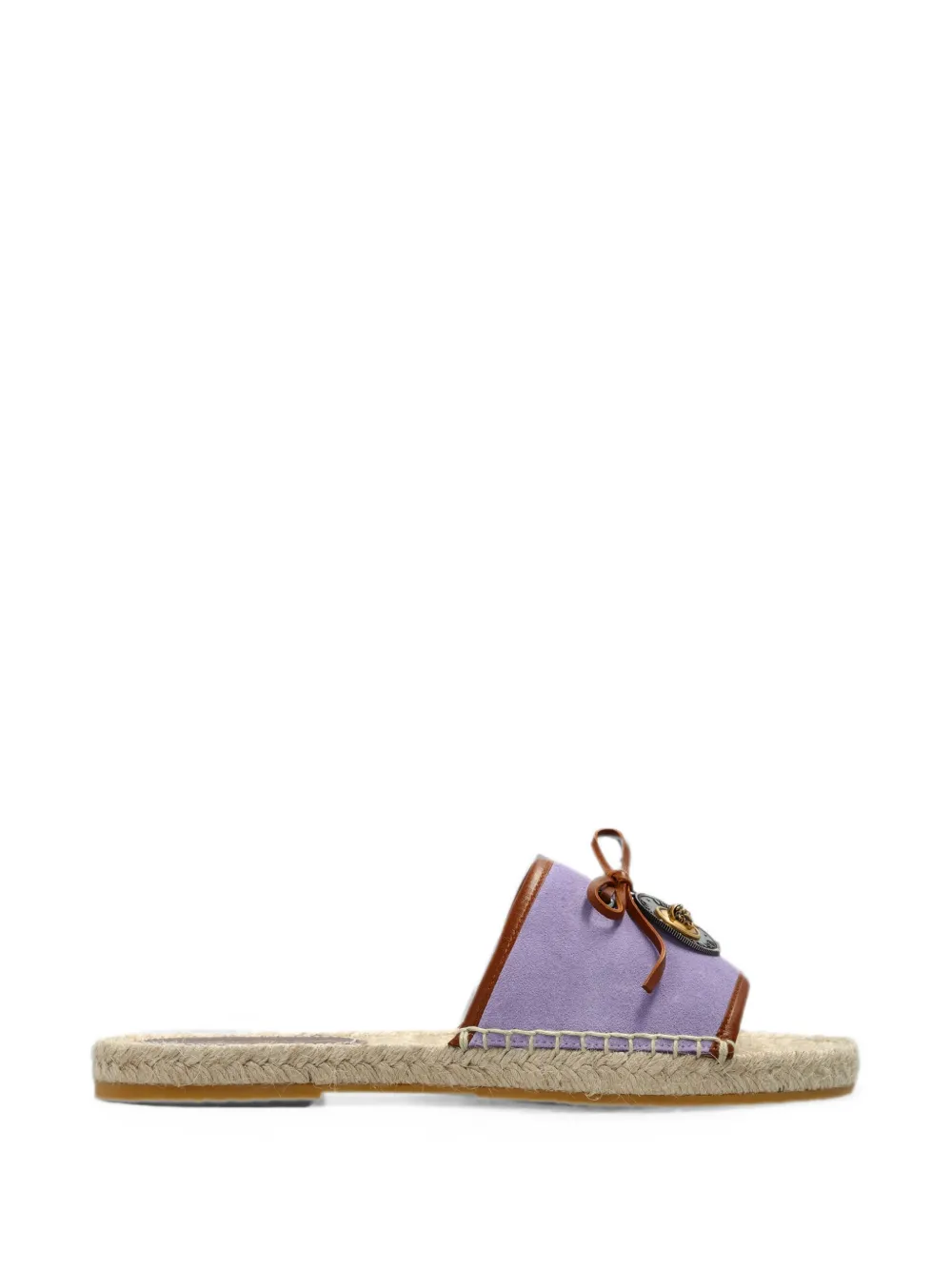 Versace Lola plaque sandals Paars