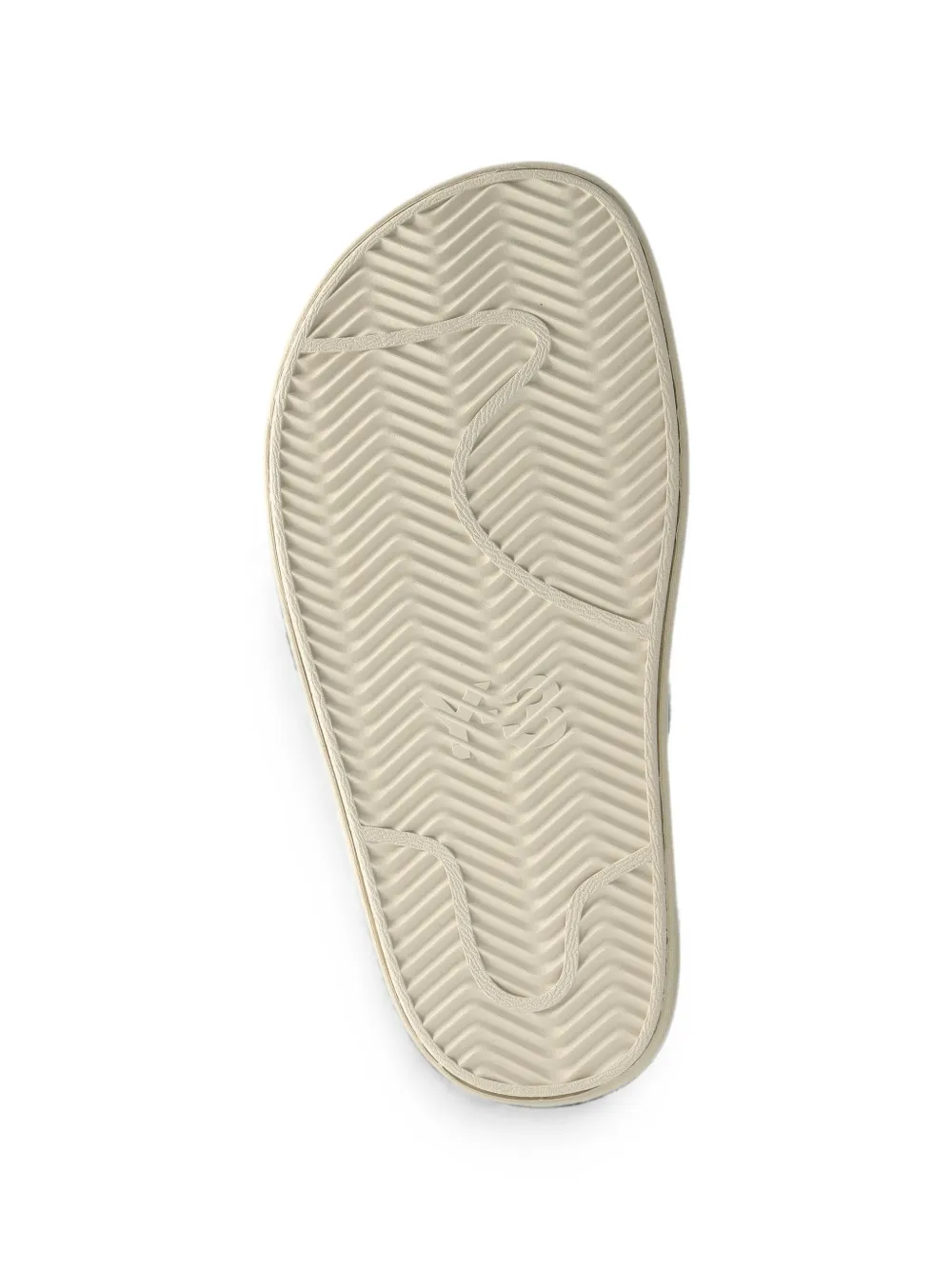 Y-3 logo-print leather sandals Zilver