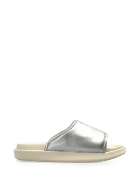 Y-3 logo-print leather sandals