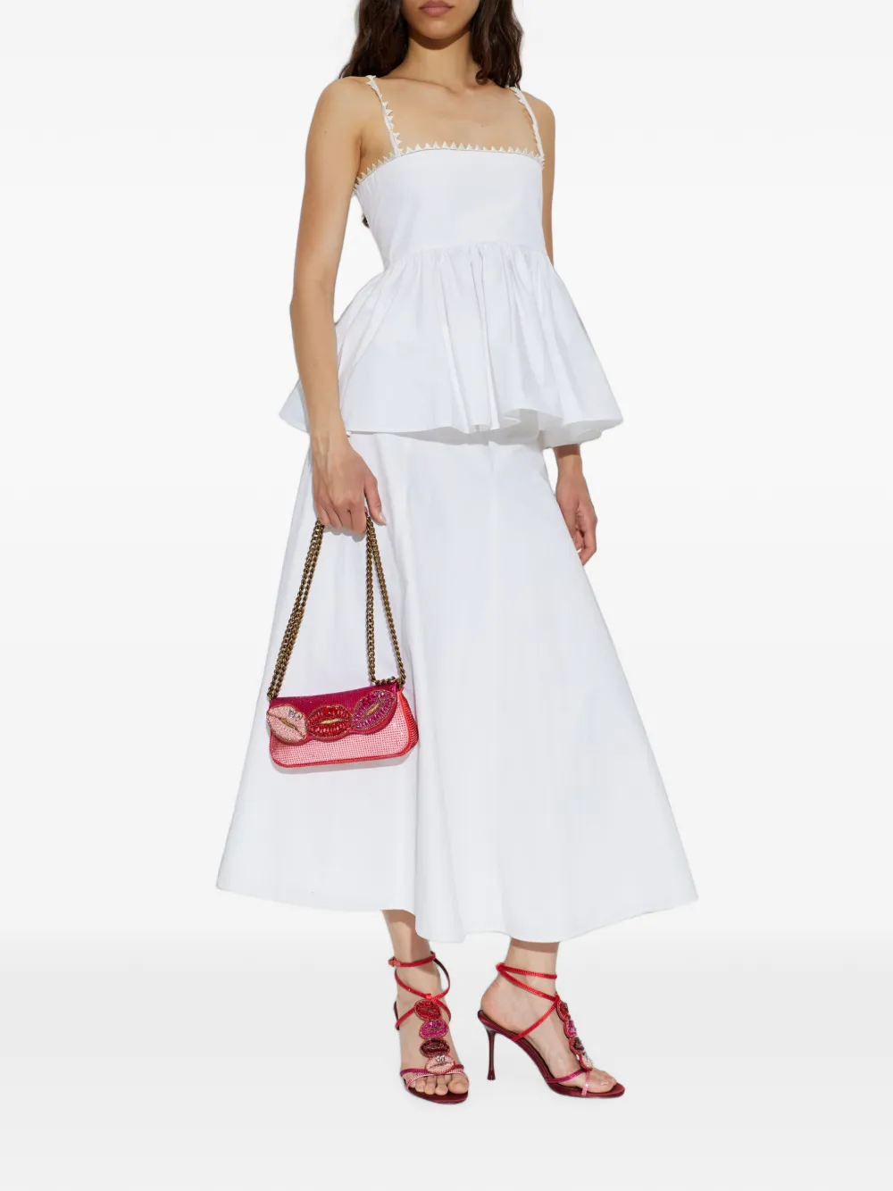 Kurt Geiger London Kiss embellished sandals Rood