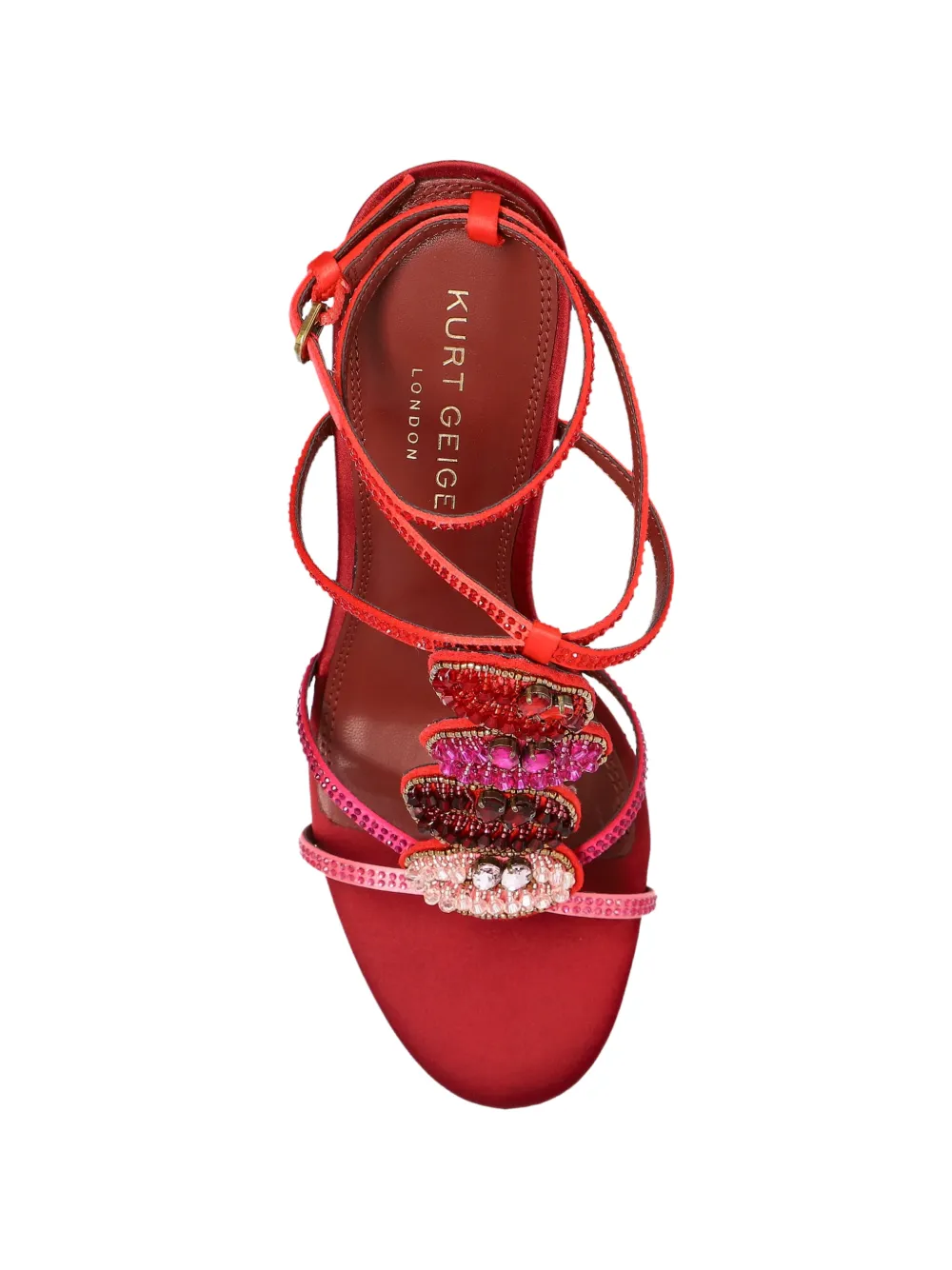 Kurt Geiger London Kiss embellished sandals Rood