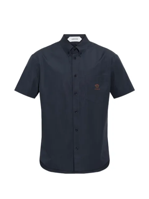 Versace chemise à broderies Medusa et poche plaquée