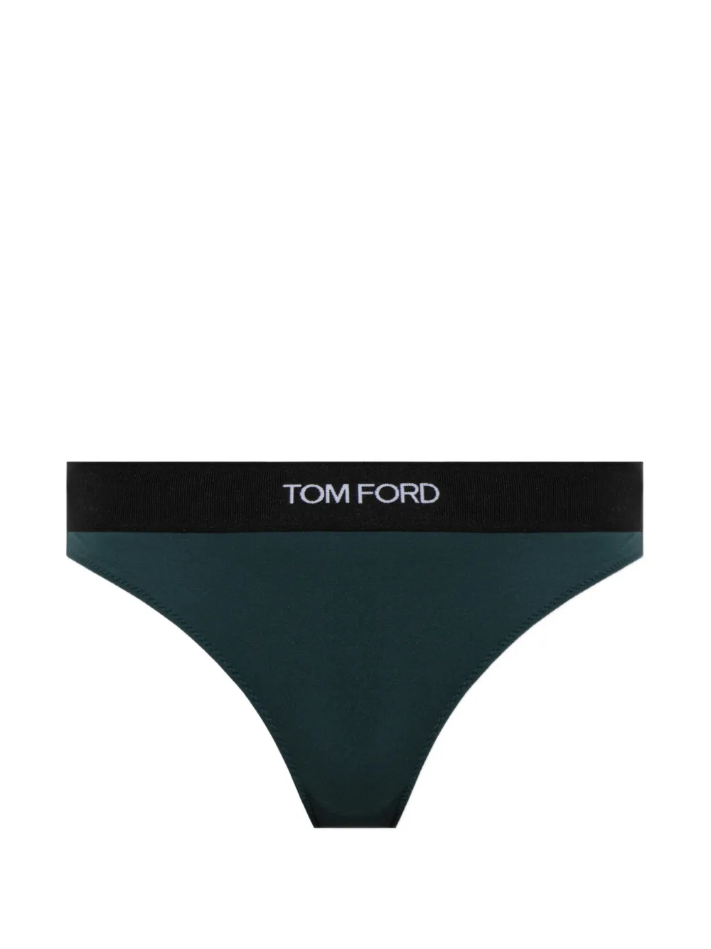 TOM FORD Slip mit Logo-Bund - Grün