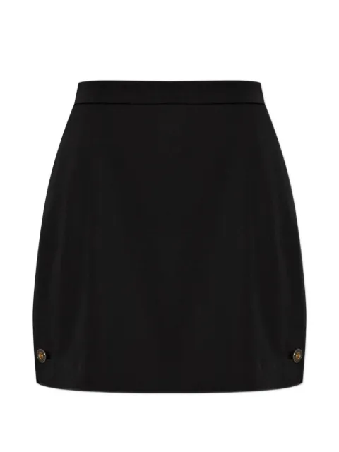 Versace minifalda de lana con botones Medusa