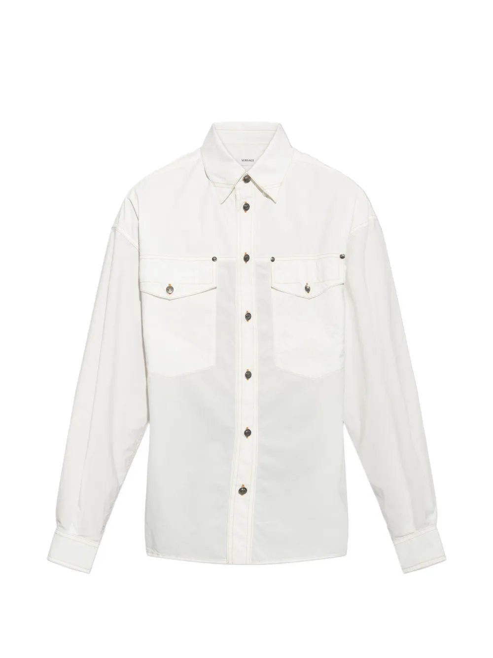 Versace Medusa flap-pocket shirt - White