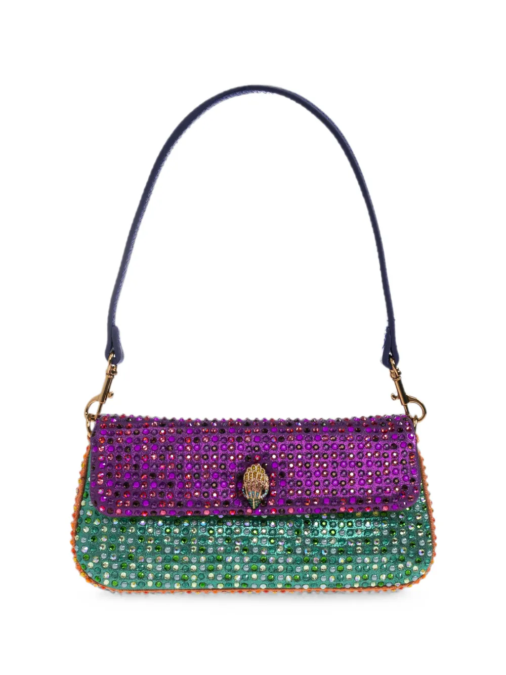 Kurt Geiger London Schultertasche mit Kristallen - Violett