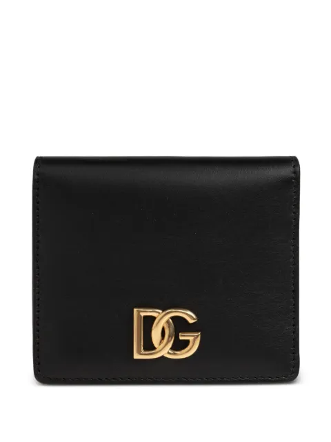 Dolce & Gabbana logo-plaque leather wallet