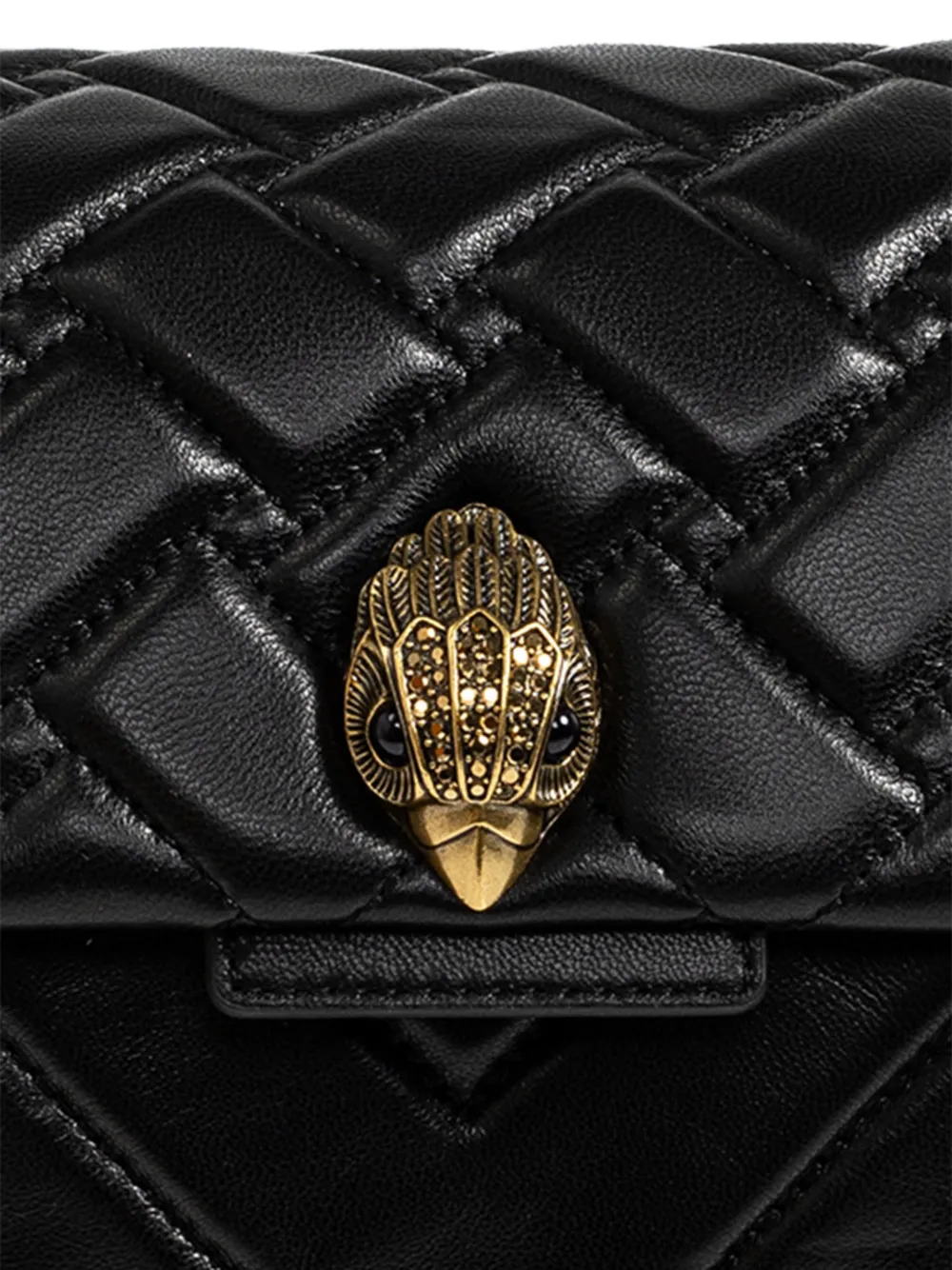 Kurt Geiger London Kensington gewatteerde schoudertas met meerdere zakken Zwart