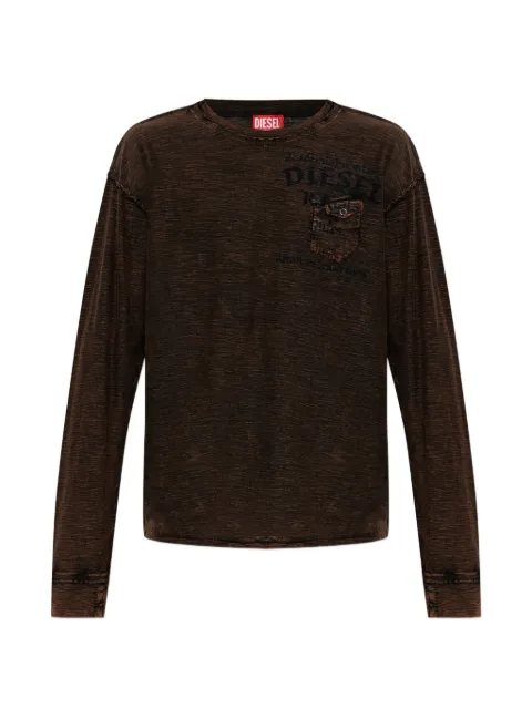 Diesel camiseta T-Ardy-Ls con logo estampado