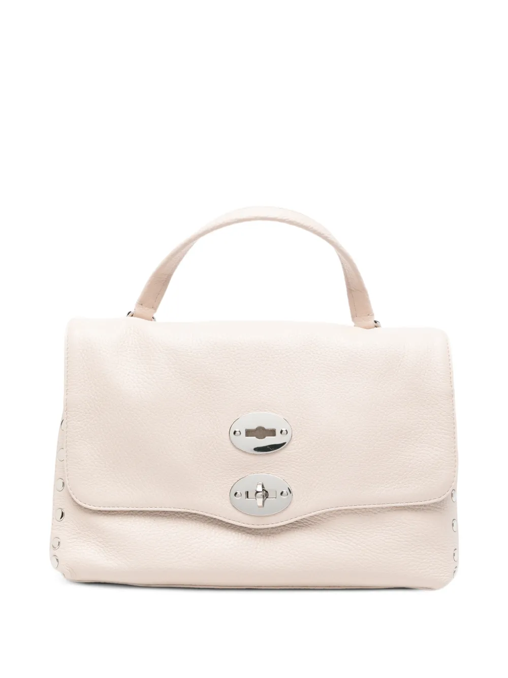 Zanellato Postina stud-embellished leather tote bag - Neutrals