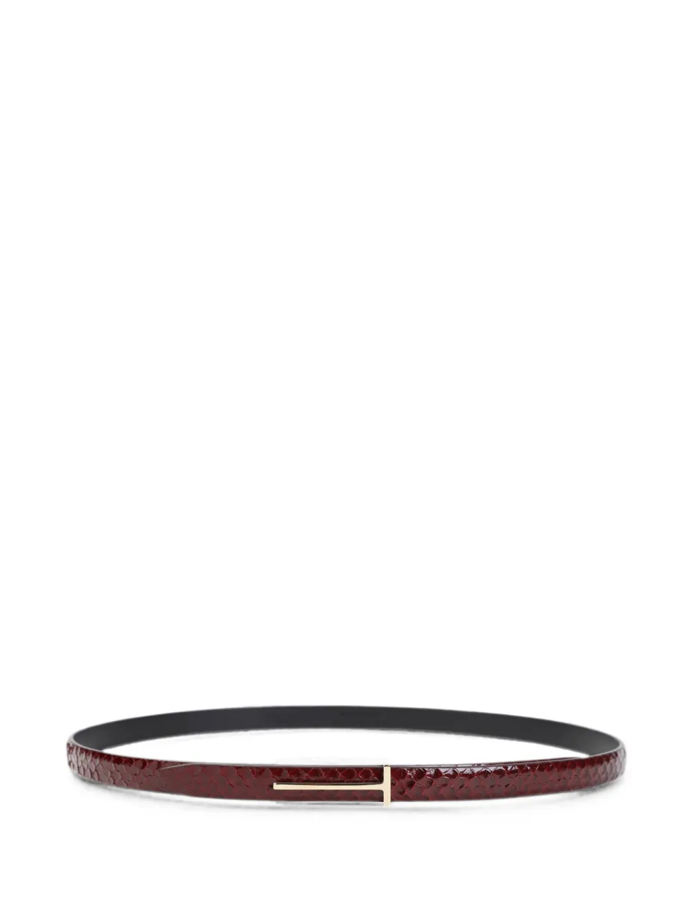TOM FORD T-logo belt - Red
