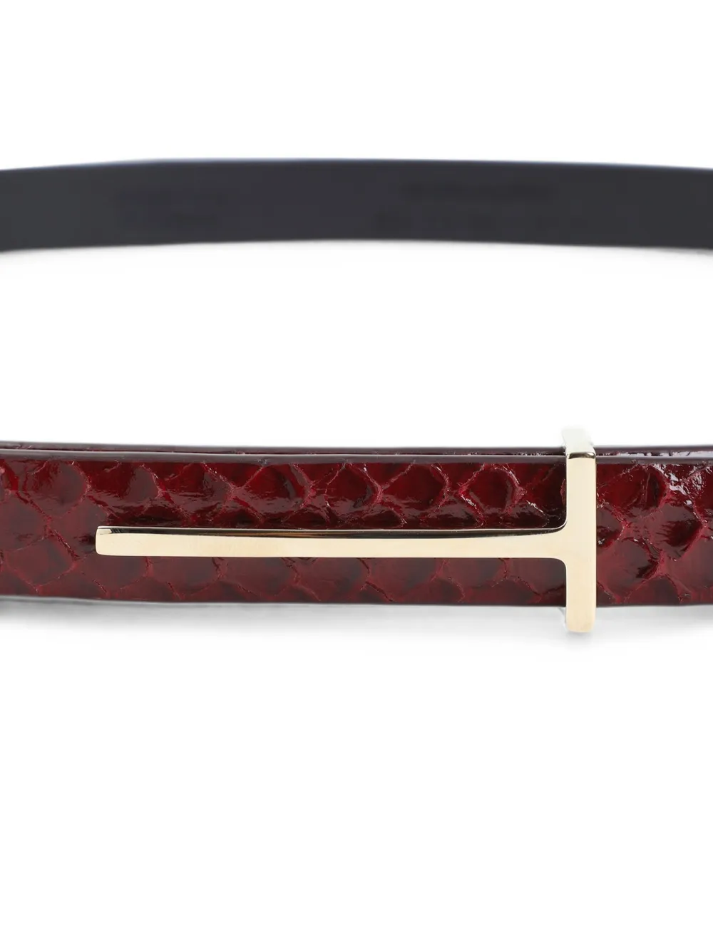 TOM FORD Riem met T-logo Rood